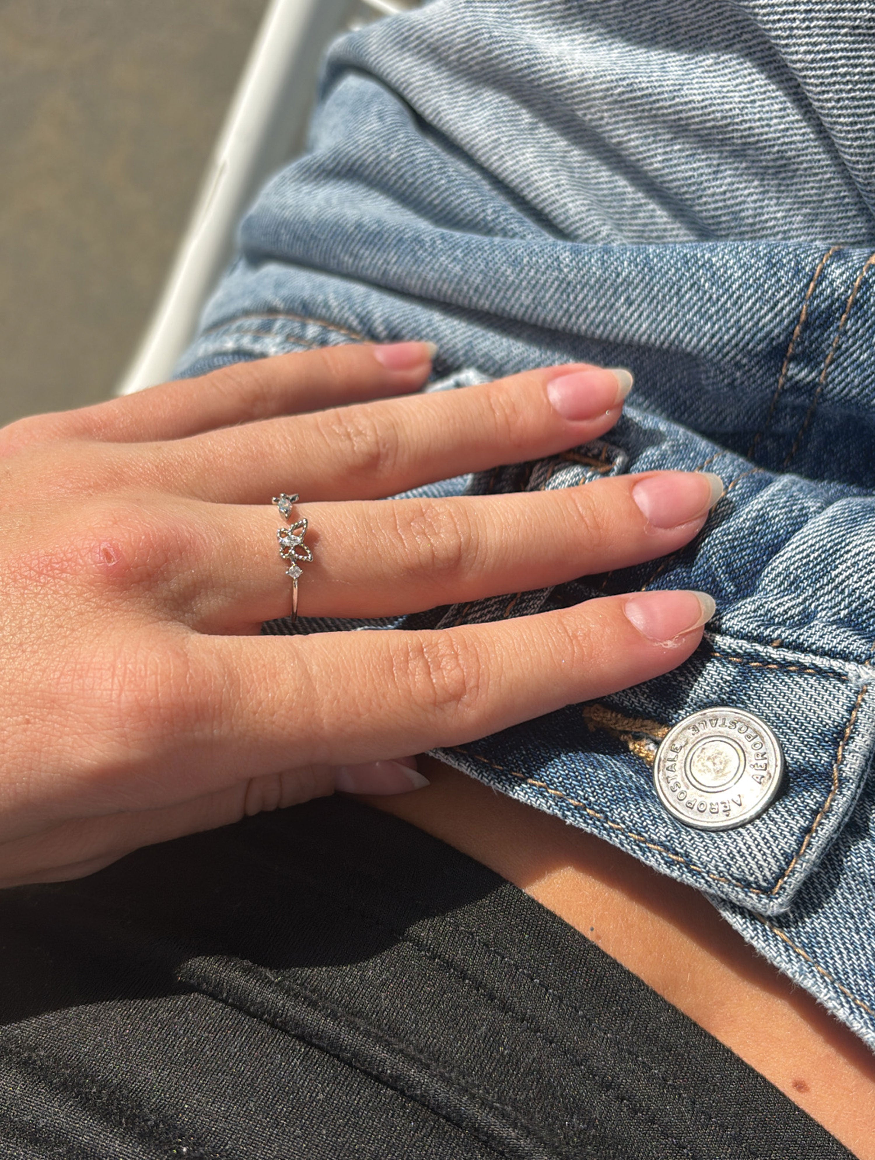 Kimberly Butterfly Ring - Silver