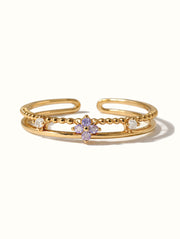 Jazlyn Thin Double Band Ring