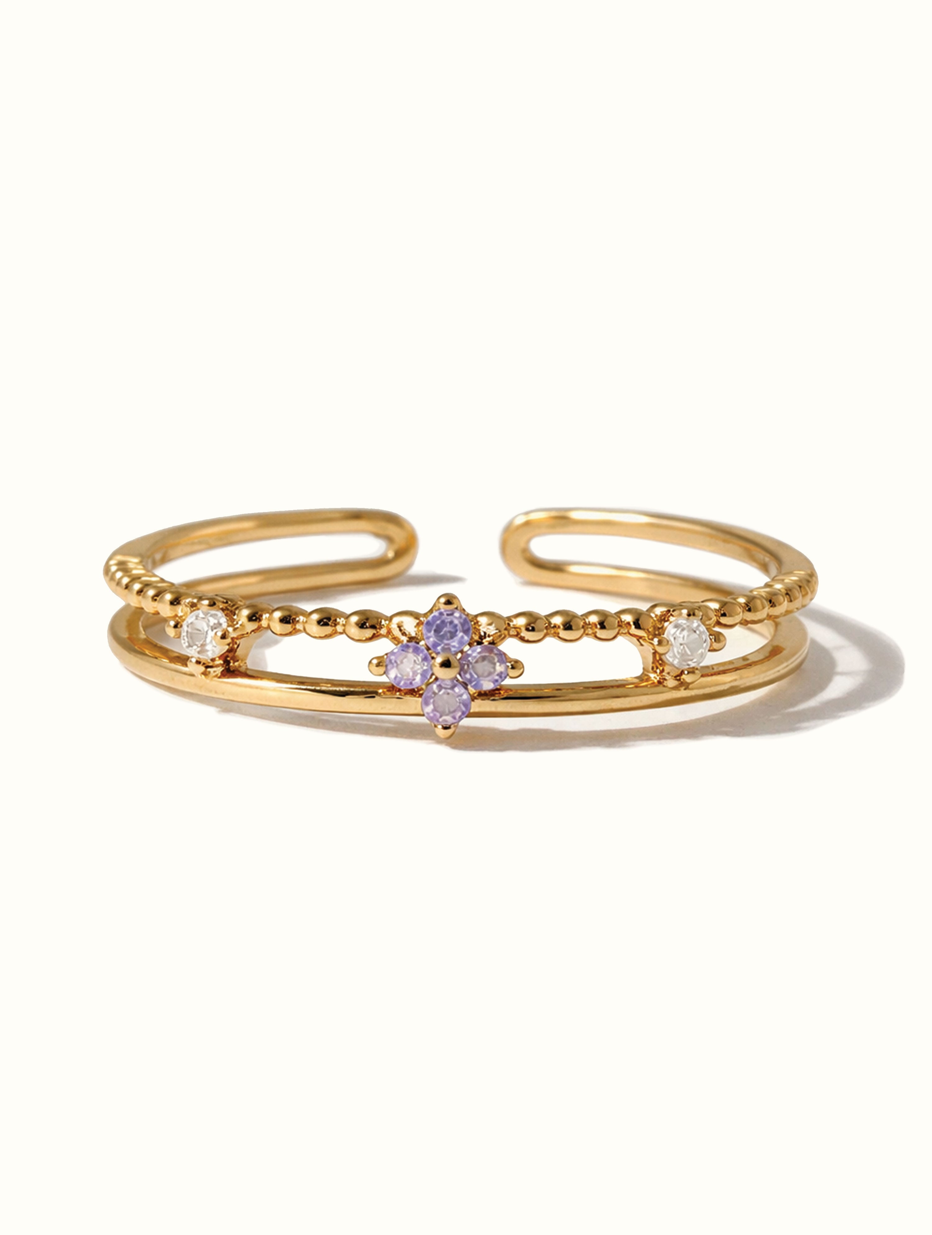 Jazlyn Thin Double Band Ring