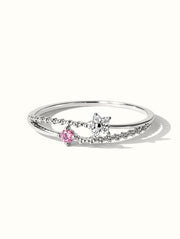 Clea Falling Petals Ring - Silver