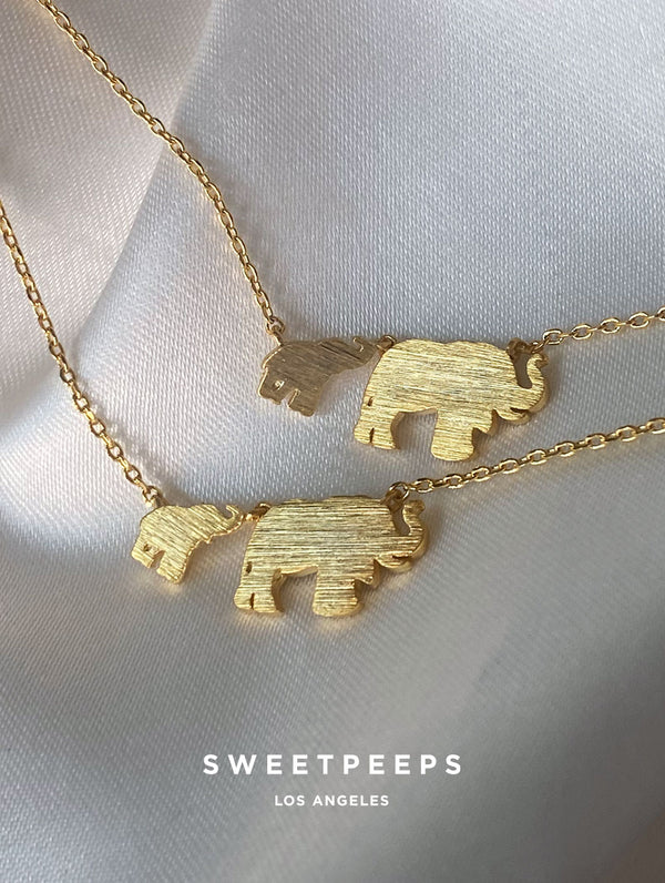 18K Elephant Necklace