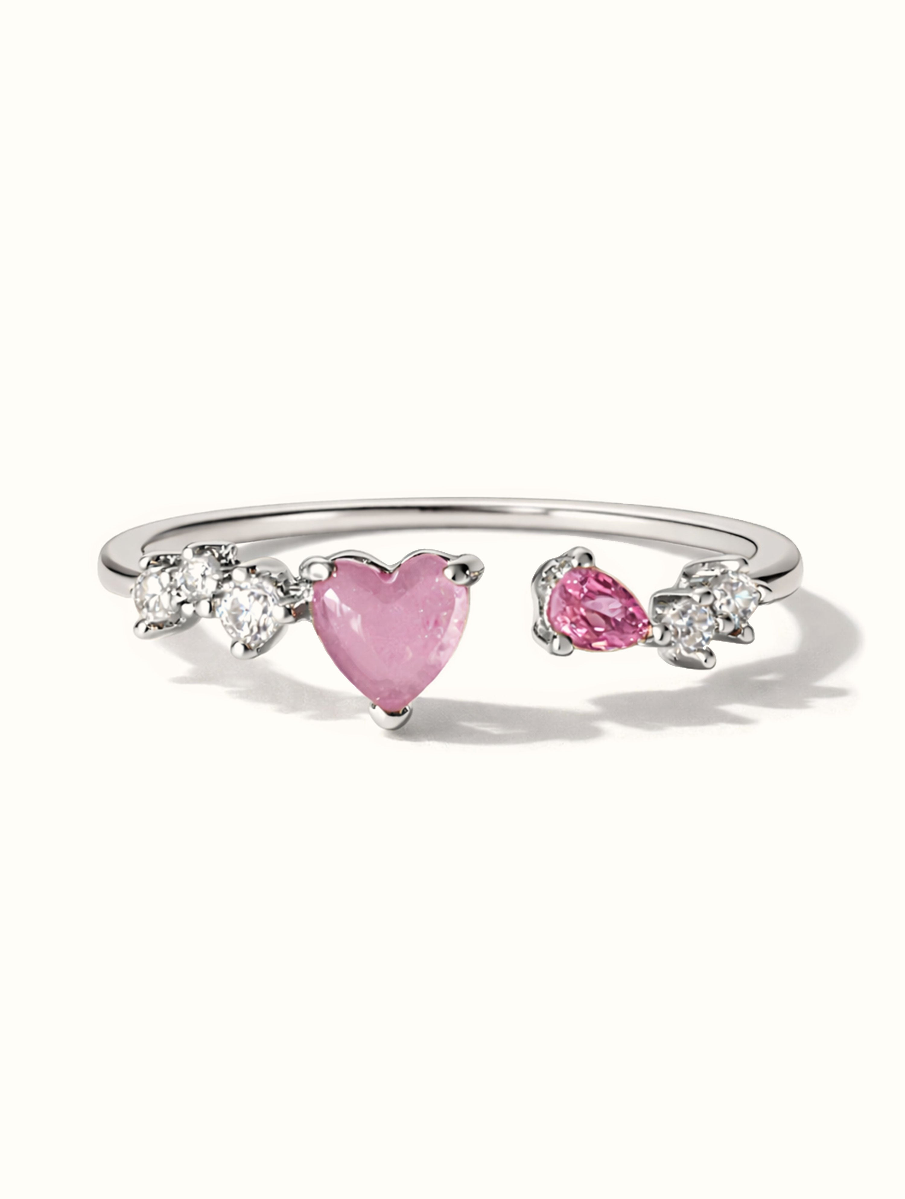 Norie Heart Ring - Silver