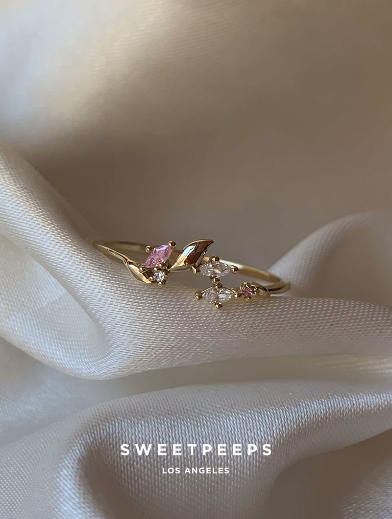 Jolie Gold & Pink Ring