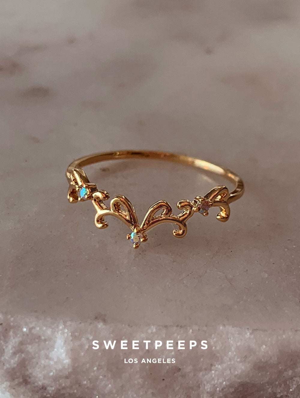 Nevaeh Encrusted Ring