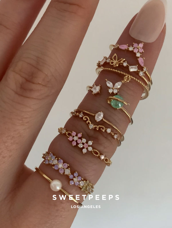 Wild Butterfly Charm Ring
