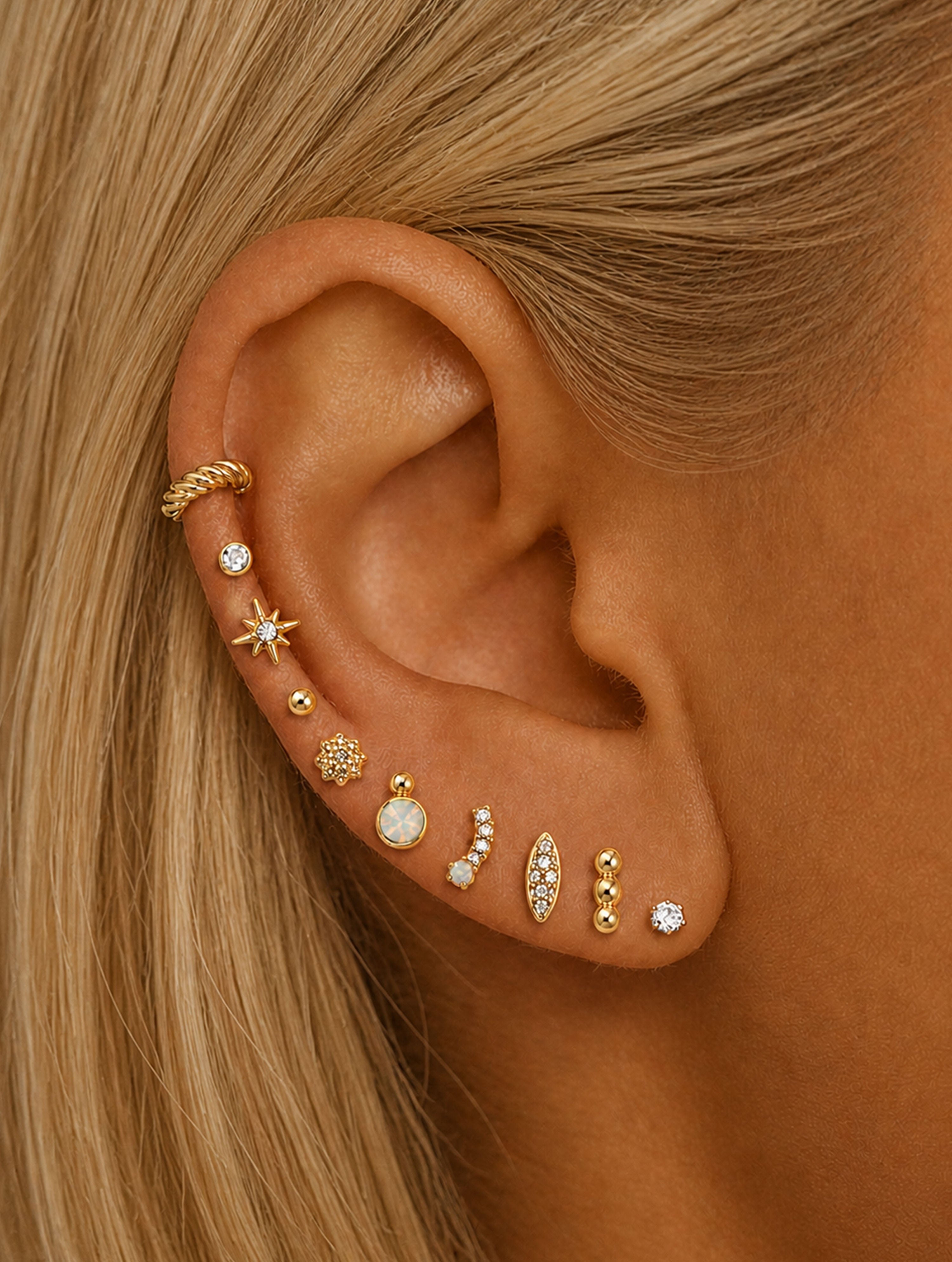 Opal Stud Set