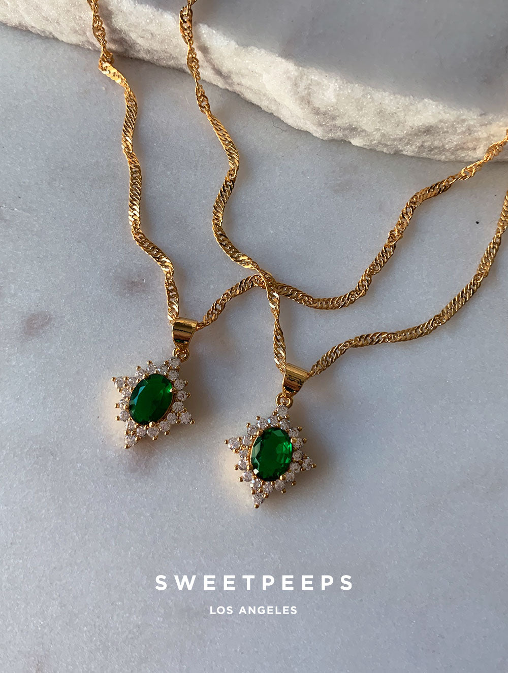 Majestic Green Emerald Necklace