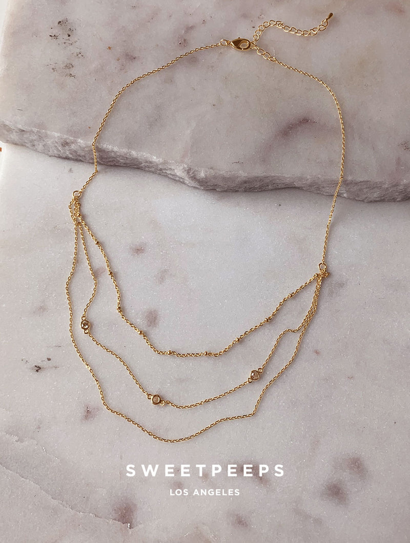 Weslie Triple Layered Necklace