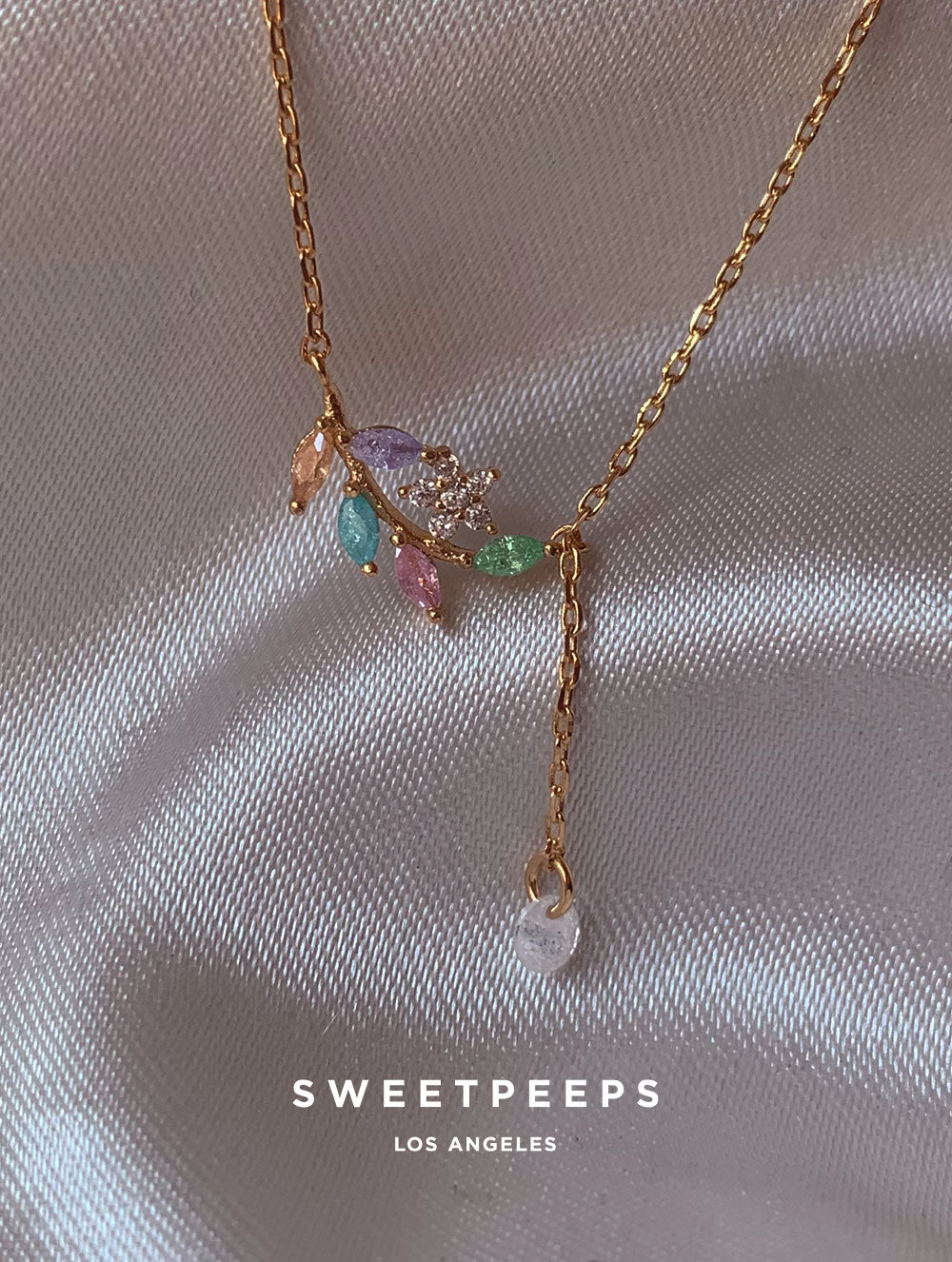 Tristian Dainty Leaf Necklace
