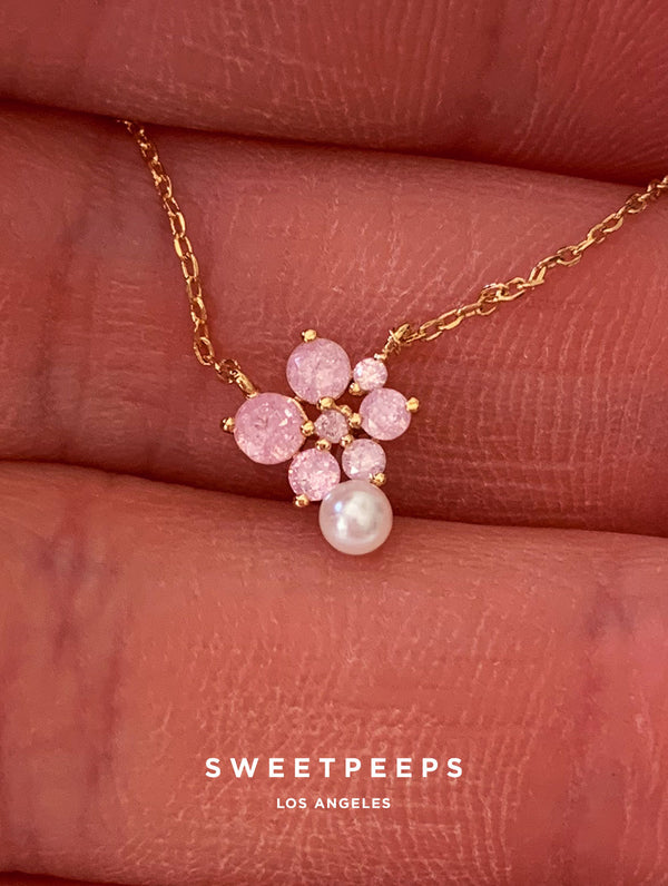 Nola Pink Pearl Necklace