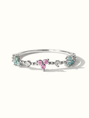 Catalina Pastel Clover Ring - Silver