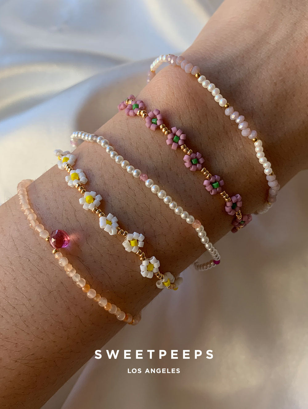 Sunflower Beaded Bracelet