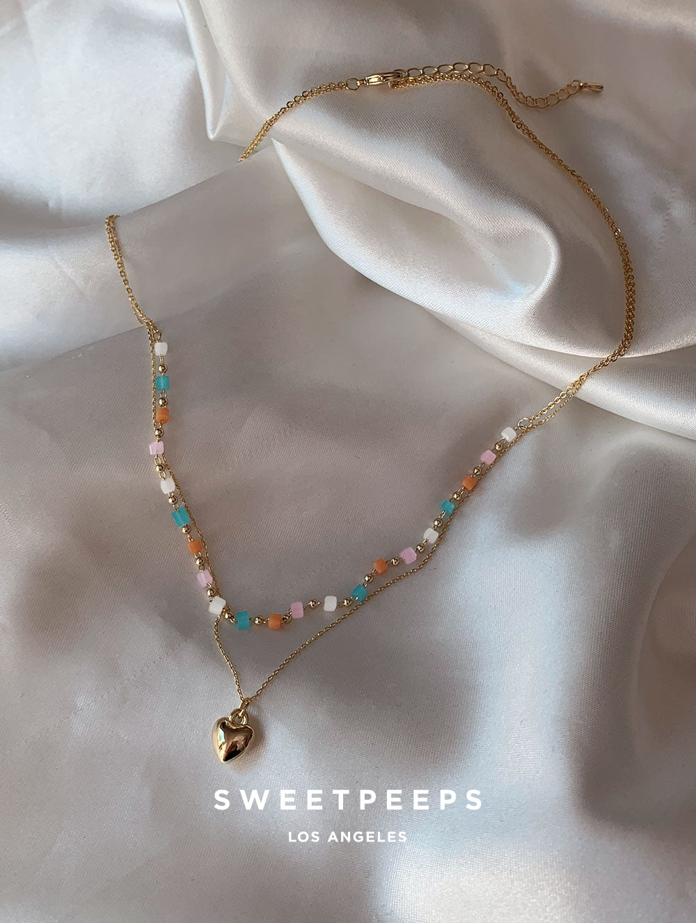 Marlowe Pastel Heart Necklace