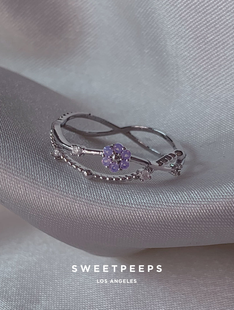 Anders Lavender Ring - Silver