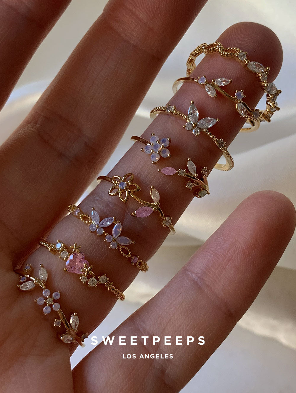 Twin Butterfly Baby Pastel Ring
