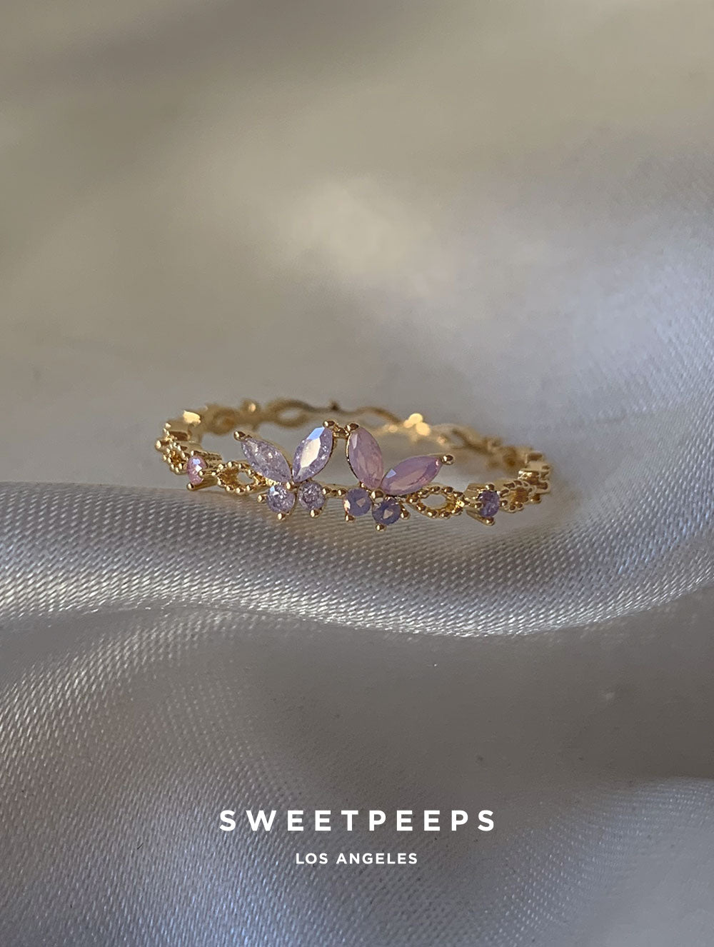 Twin Butterfly Baby Pastel Ring
