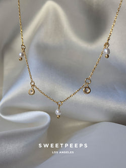 Frosted Charms Necklace