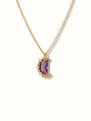 Owen Lavender Moon Necklace