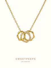 18K Eternal Rings Necklace