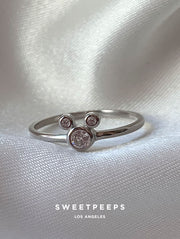 Tiny Mouse Ring (Silver)
