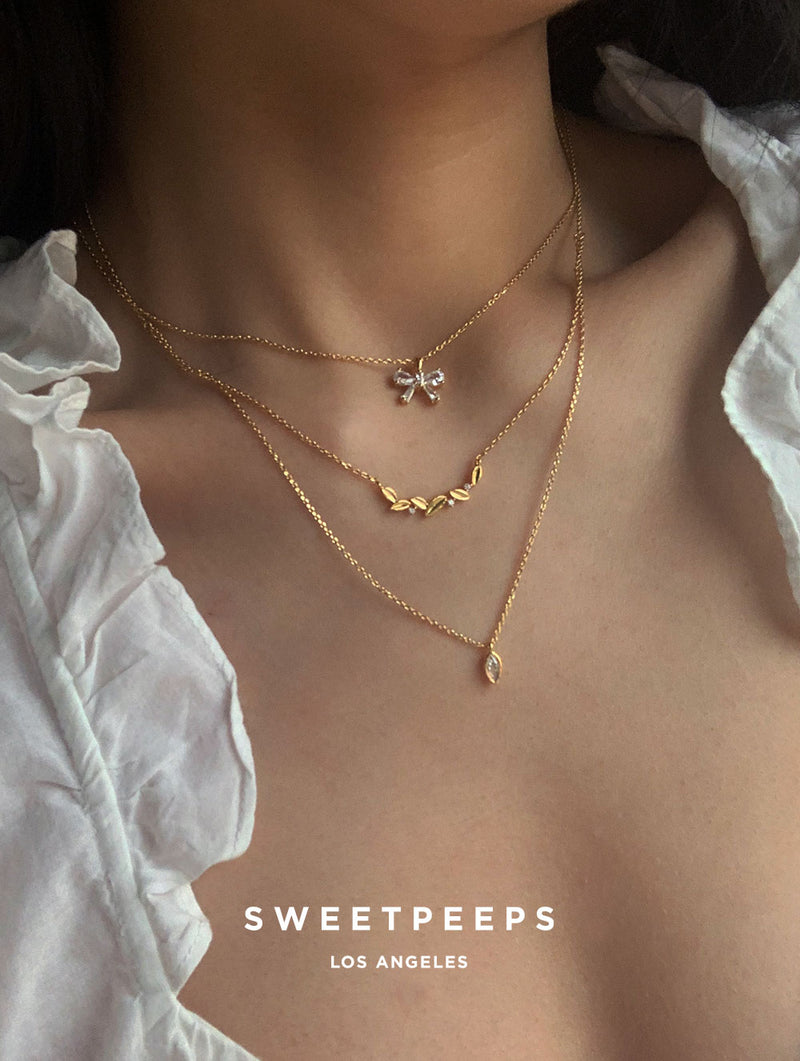 Sweet Bow Necklace (Bow Necklace)
