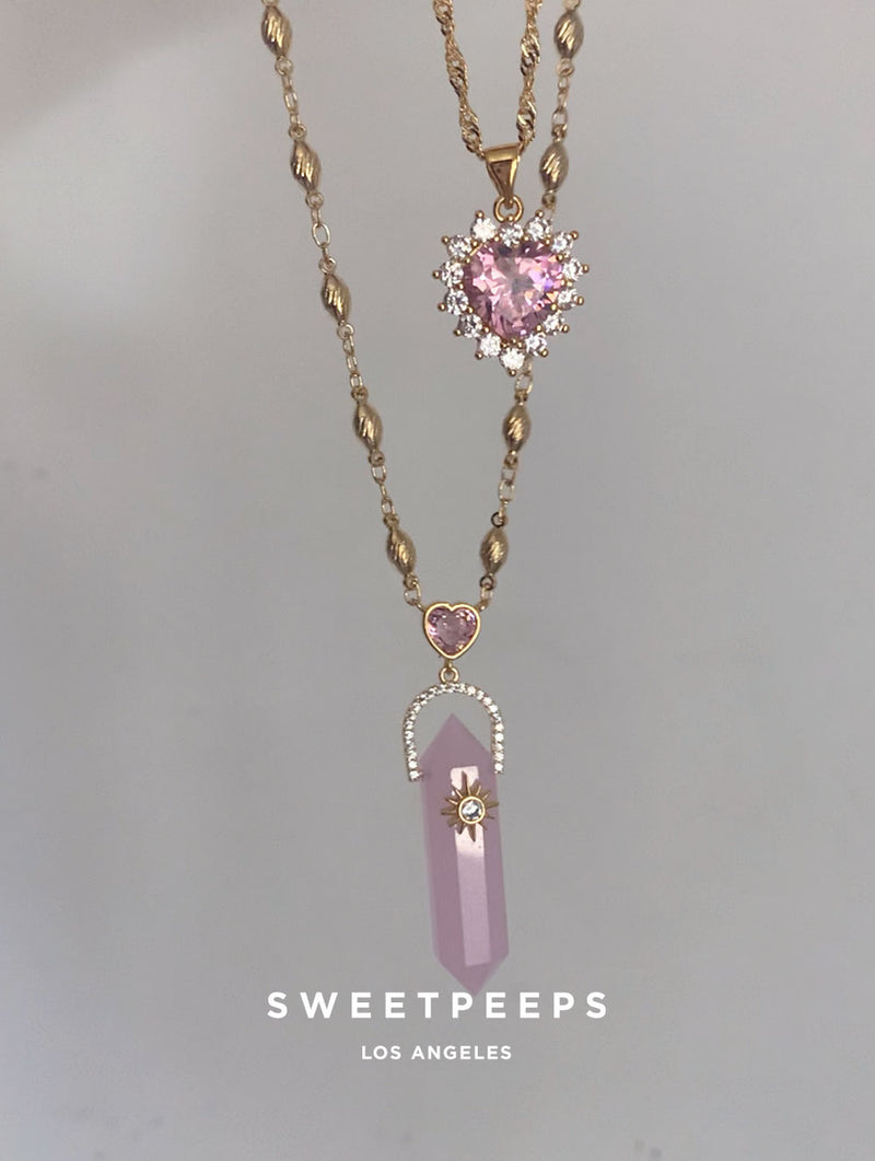 Pink Magic Heart Necklace (M)