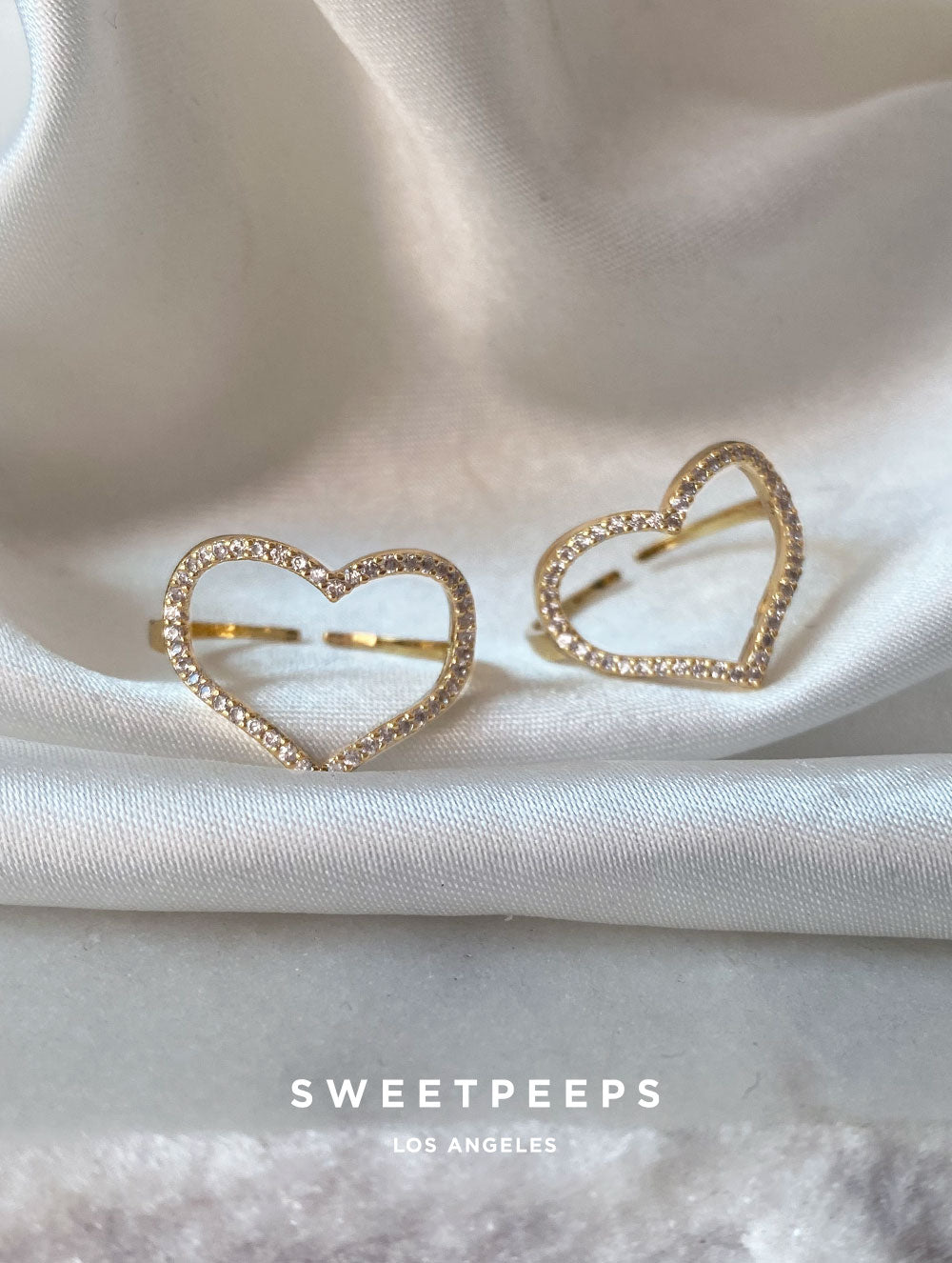 Diamond Outline Heart Ring