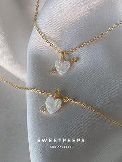 Lovestruck Opal Heart Necklace