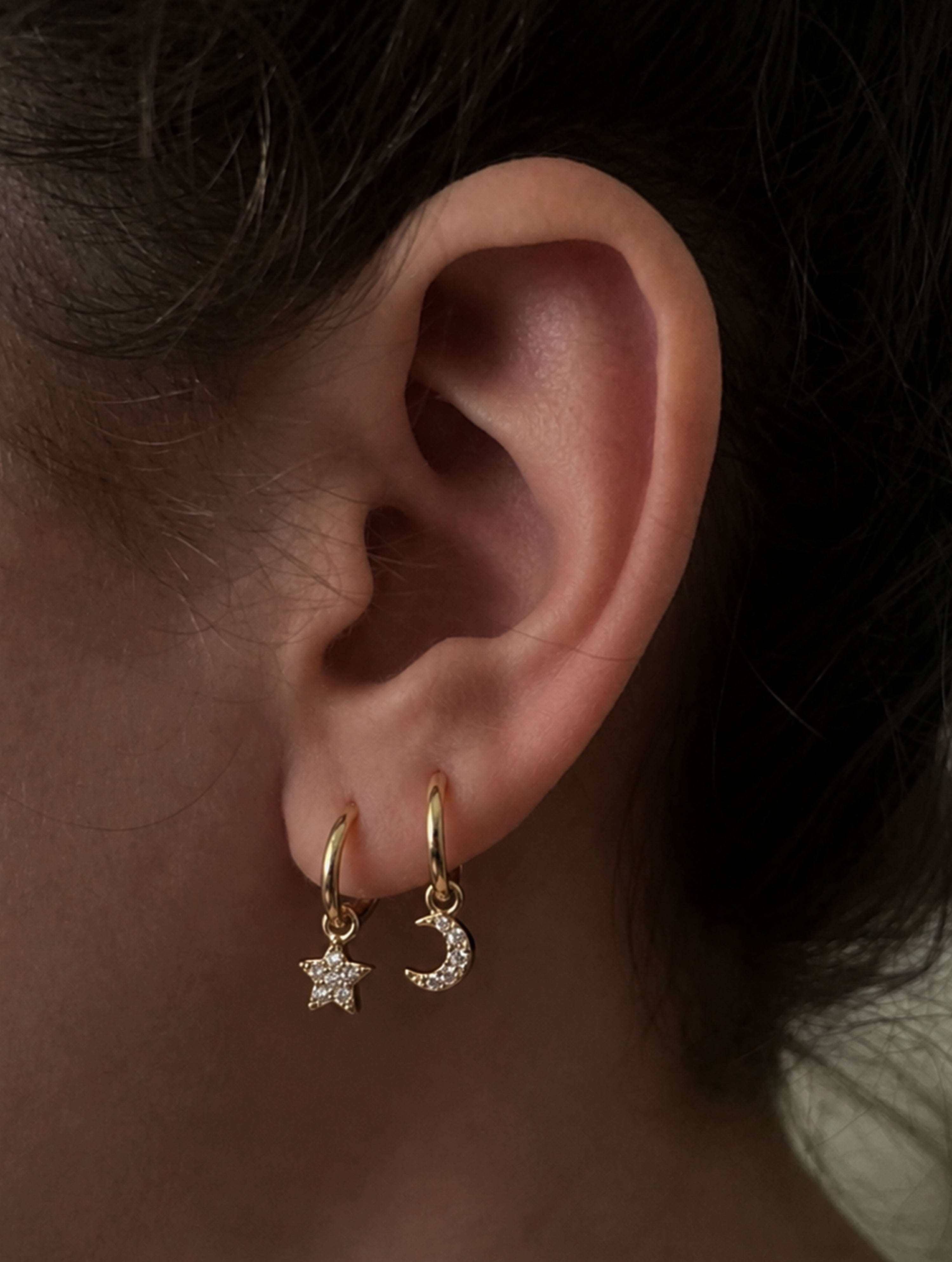 Annie Star & Moon Hoops