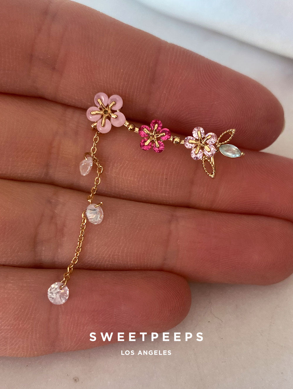 Flower Garden Ear Cuff