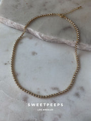 Circle Cut Tennis Necklace