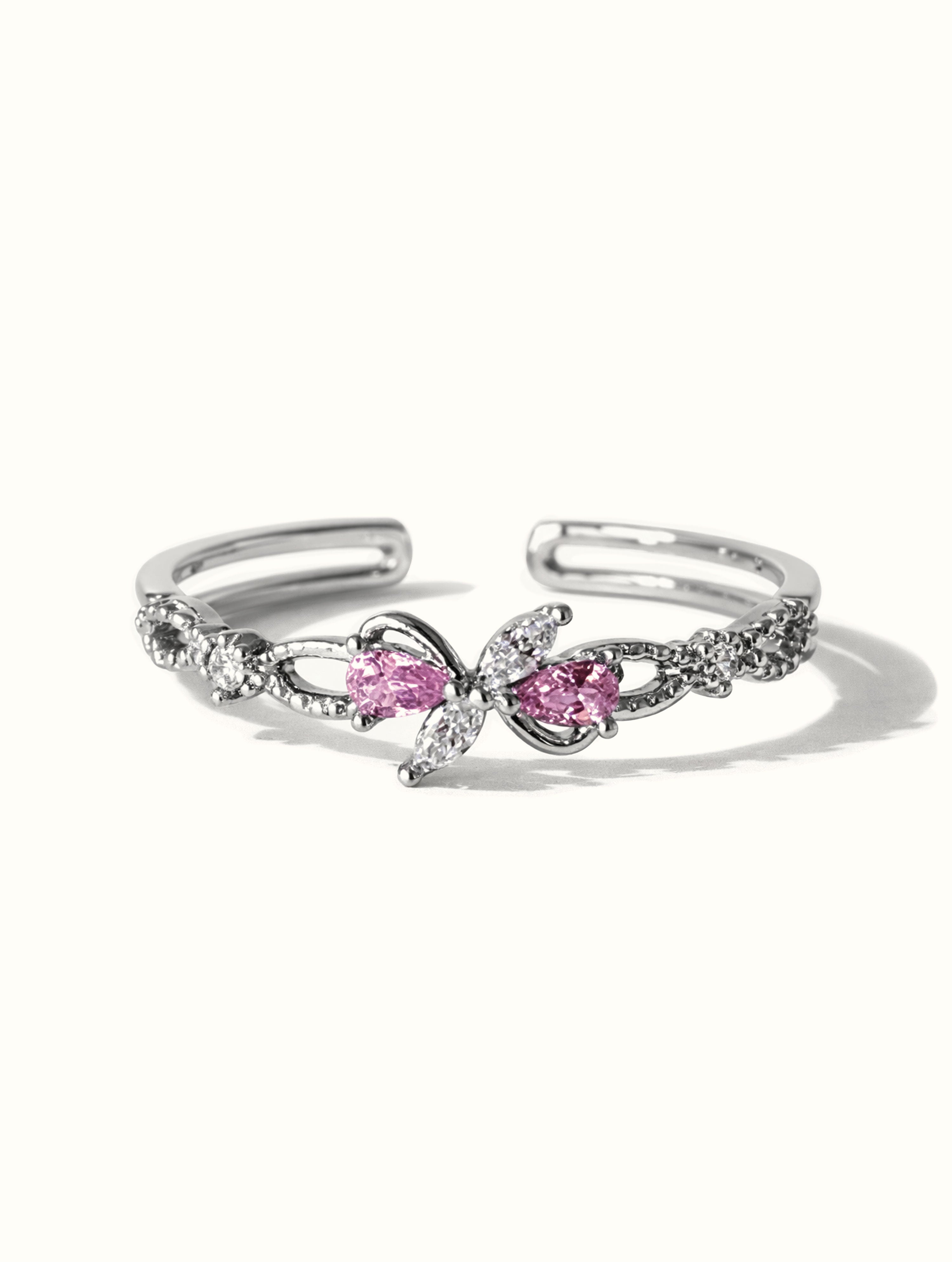 Marlene Bow Ring - Silver