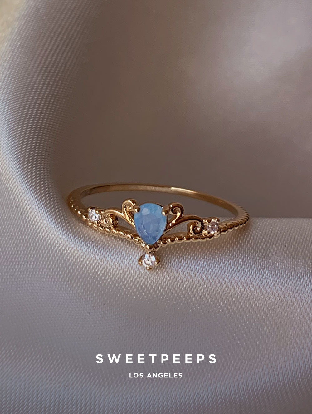Aviva Princess Aqua Ring