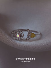 Dolly Tiny Bee Ring - Silver