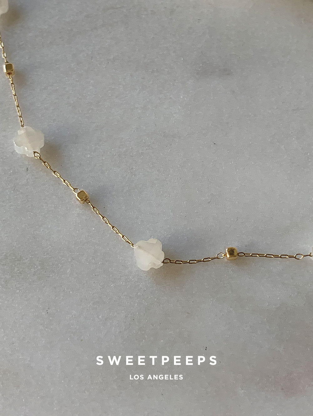 Charmaine Flower Beaded Choker