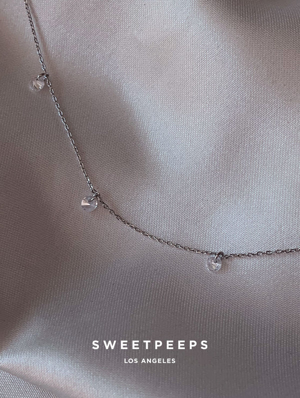 Simple Charms Necklace - Silver