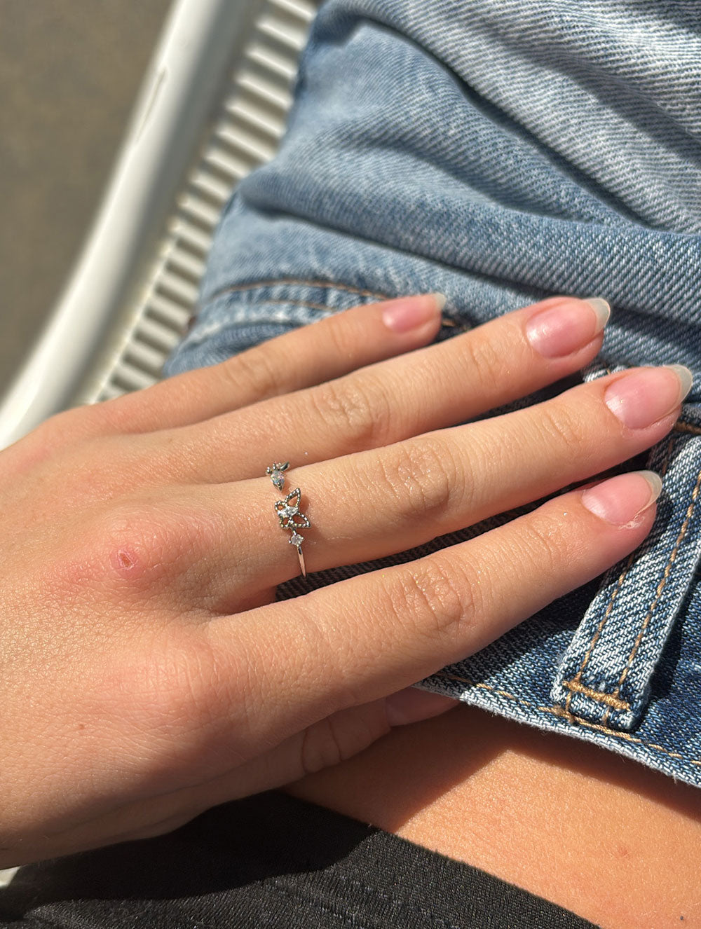 Kimberly Butterfly Ring - Silver