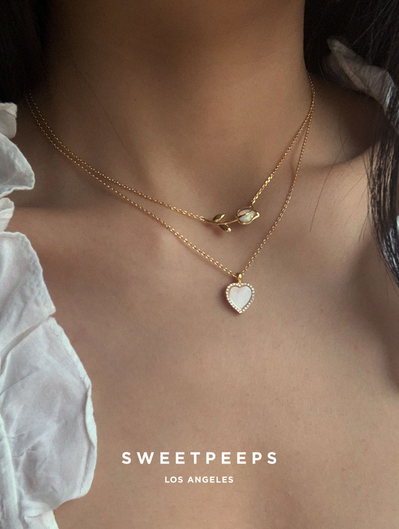 McKayla 18K Gold Dipped Heart Necklace