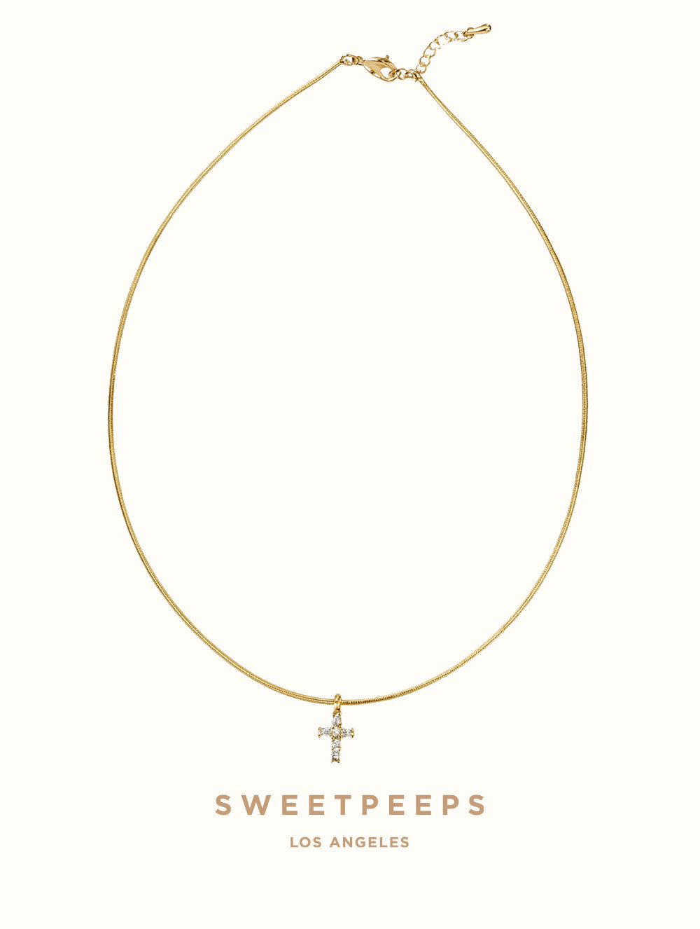 Sierra Tiny Cross Necklace