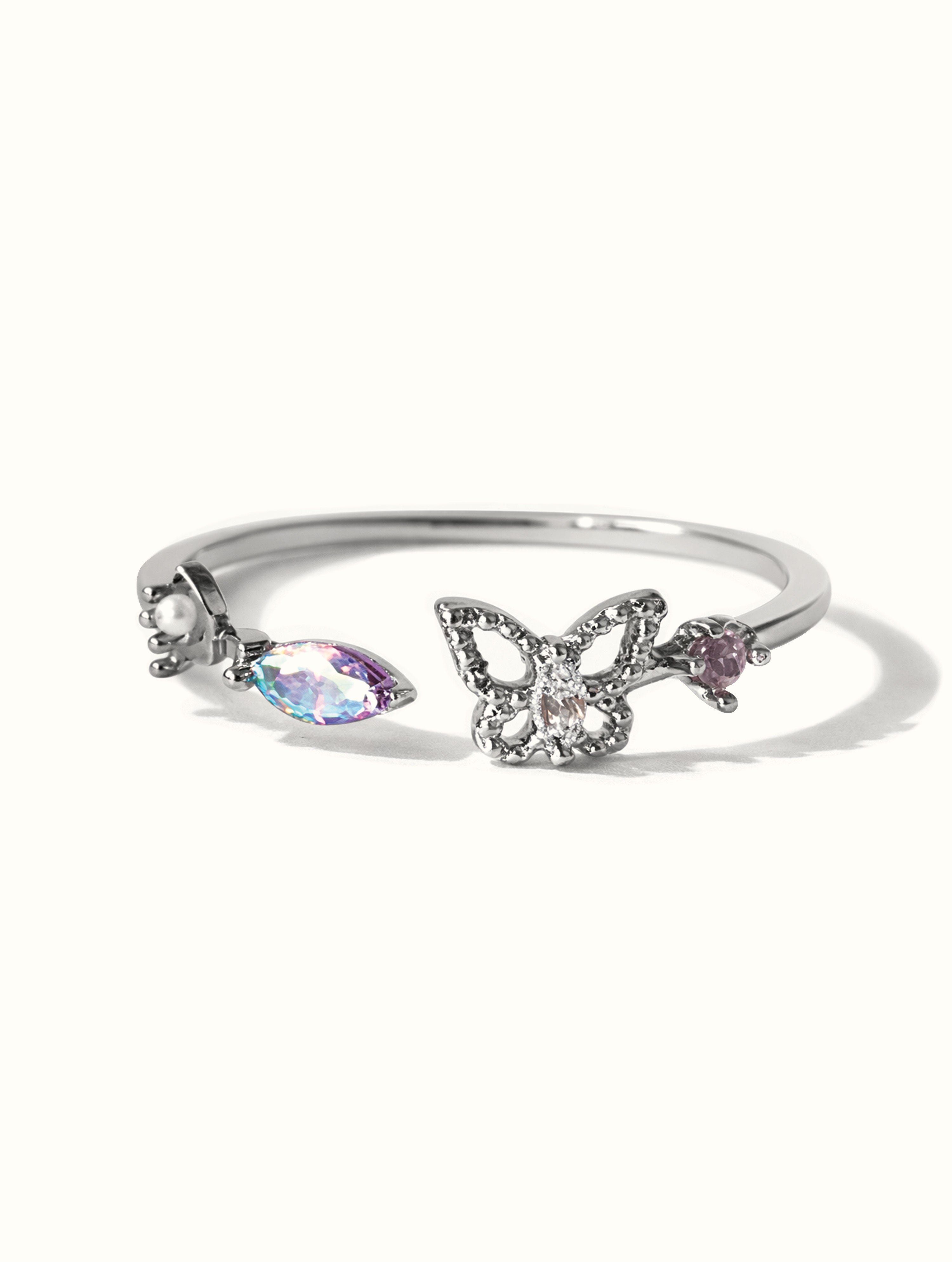 Kimberly Butterfly Ring - Silver