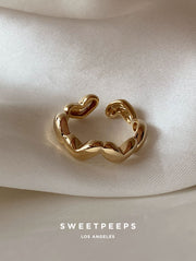 Avant-Garde Heart Ring