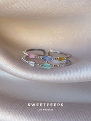 Shiloh Pastel Ring - Silver