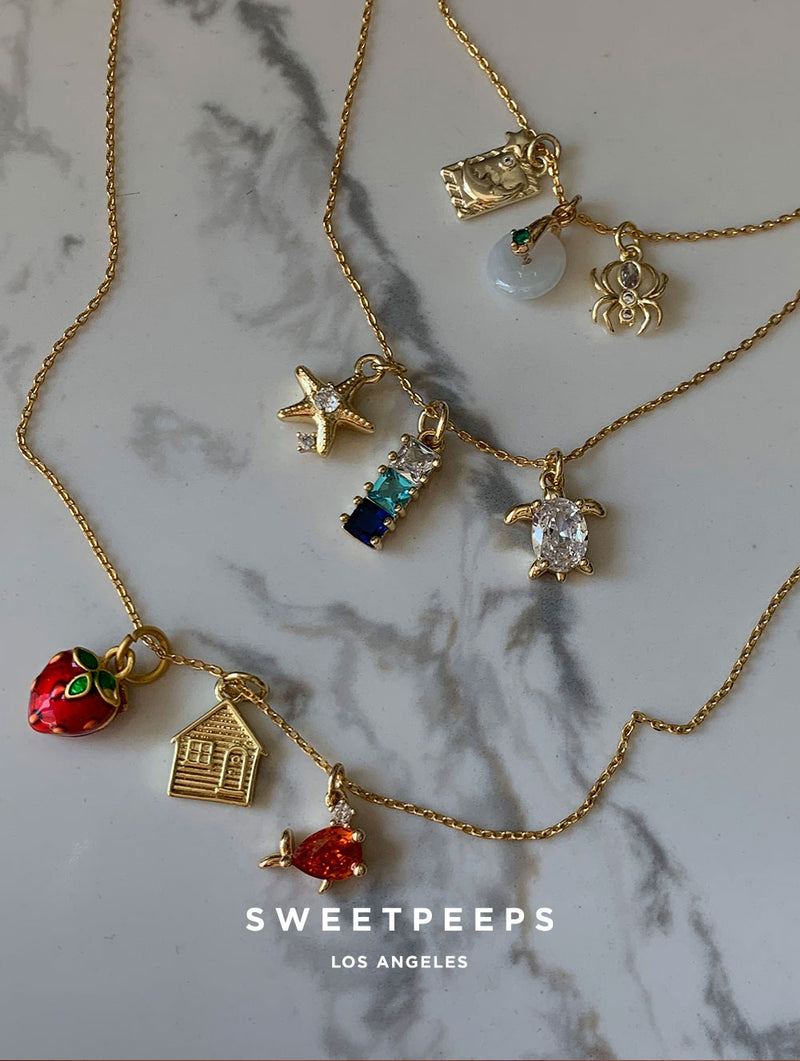 Gold Filled Custom Charms Necklace