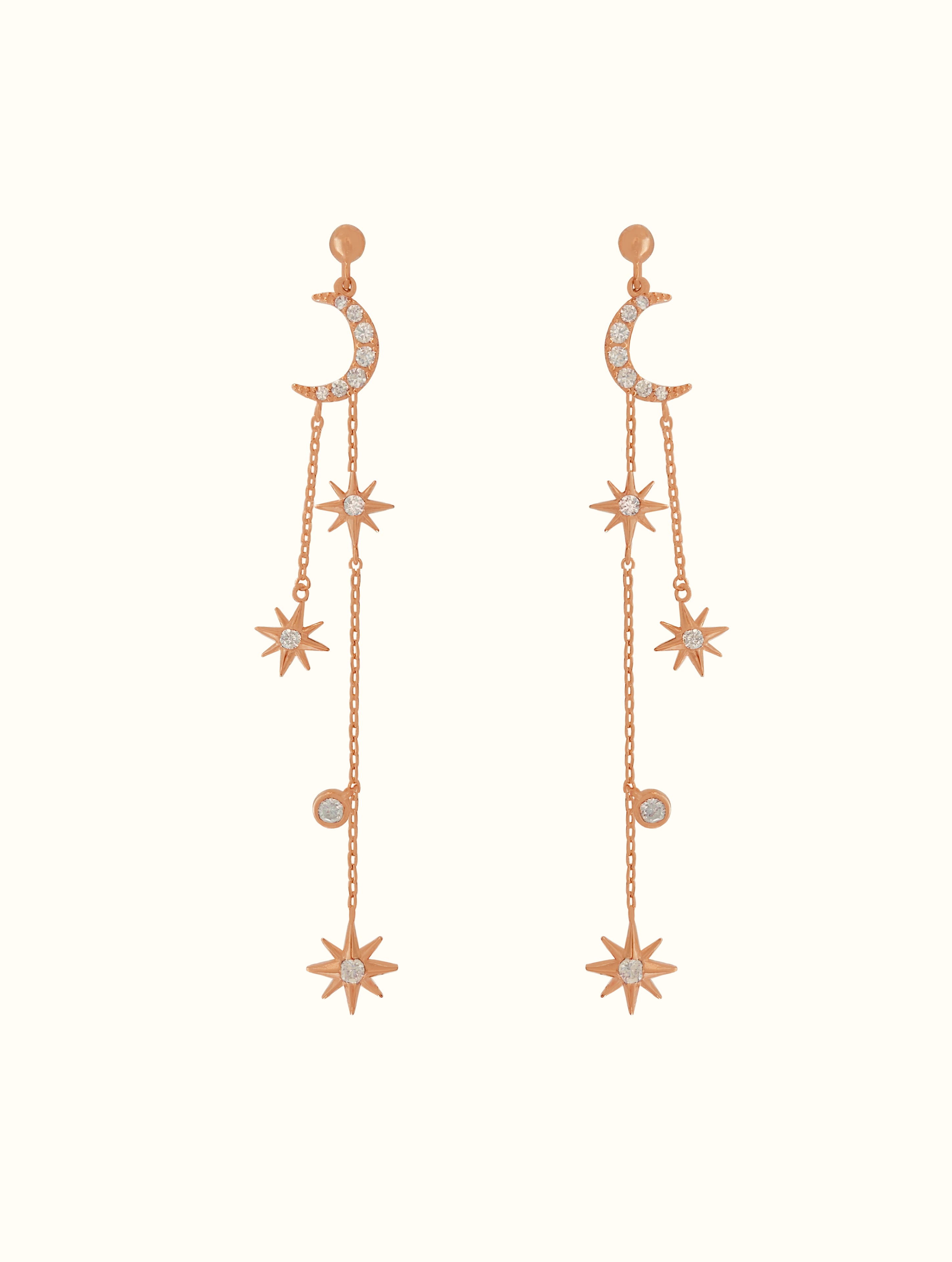 Stardust Crescent Studs