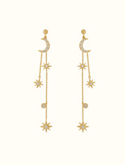 Stardust Crescent Studs