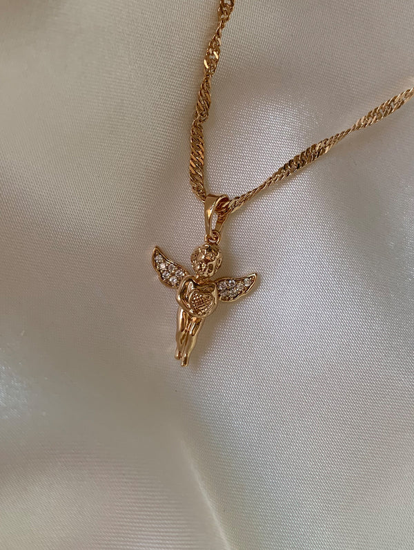 Baby Angel Pendant Necklace (P)