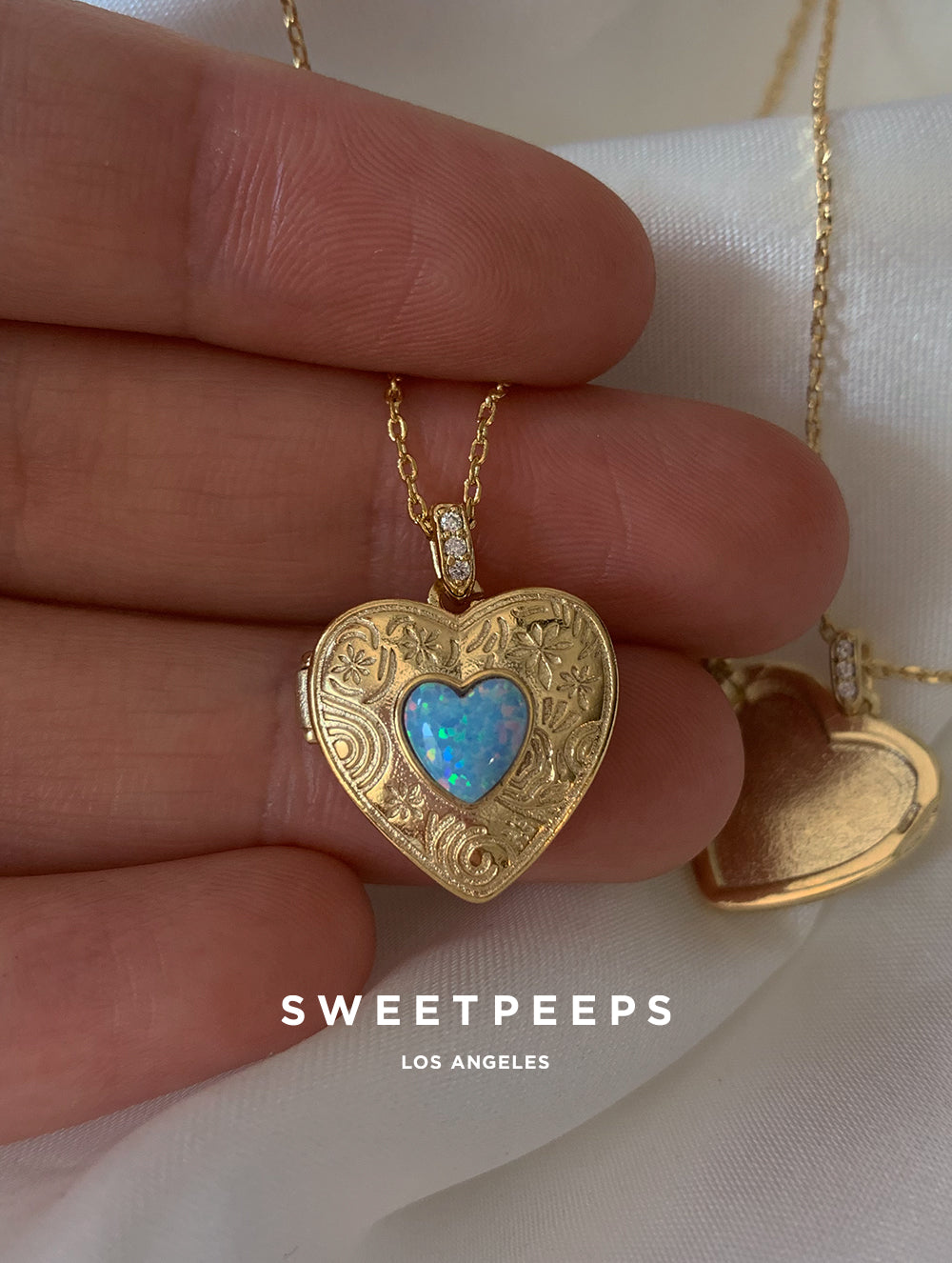 Stella Heart Locket Necklace