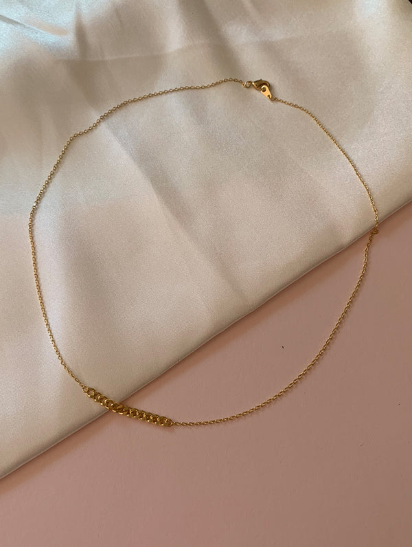 18K Gold Dipped Chain Link Necklace