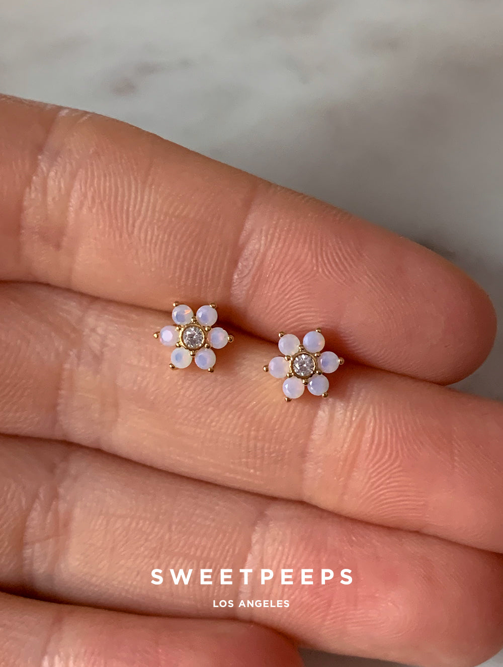18K Gold Dipped Flower Studs (FFG)