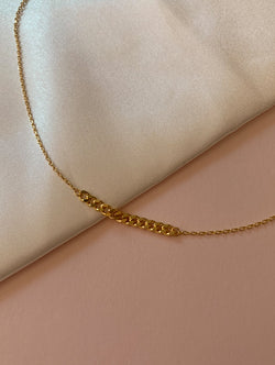 18K Gold Dipped Chain Link Necklace